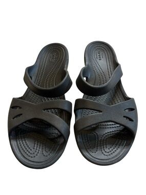 CROCS Black Women's Kelli Comfort Slide Sandals Size 8